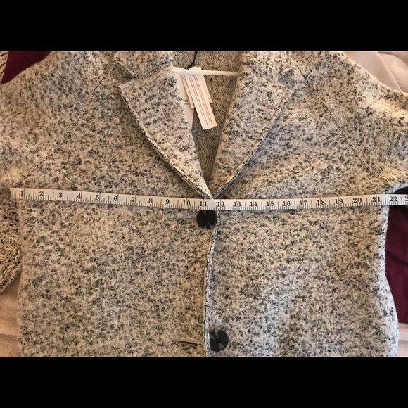 zara knit double button trench coat - Picture 5 of 5